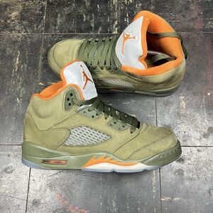 Nike Air Jordan 5 Retro "Olive" 2024 GS Sz 5.5Y OG RARE MJ Metallic (440888-308)